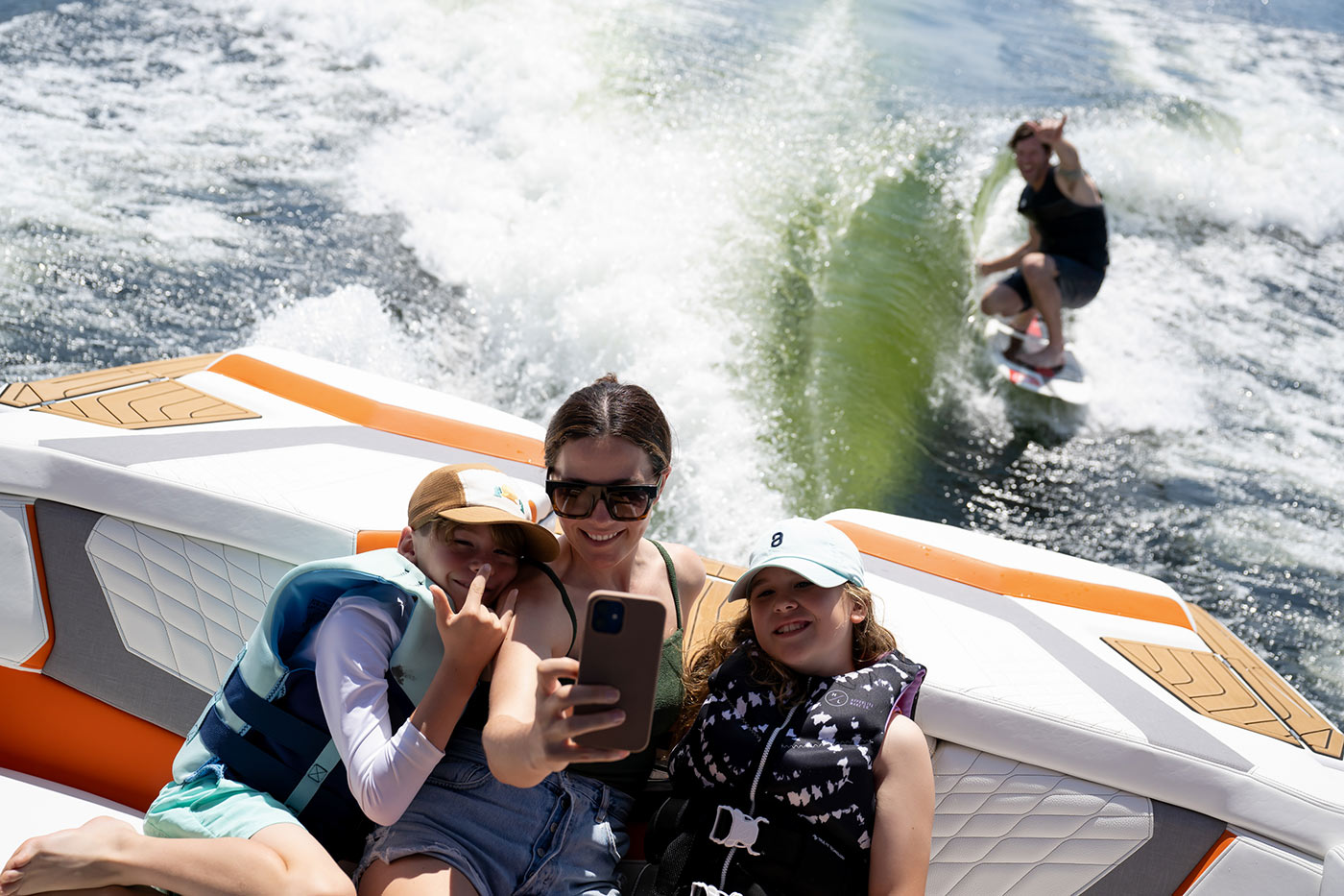 You're out on the water.